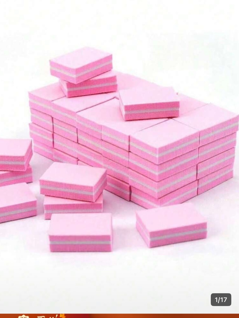 Pink Mini Foam Sanding Blocks- Multi-Pack